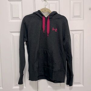 Under Armour Women’s UA Storm Gray Hoodie with Pink Detail
